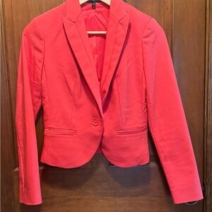 Express Pink Tailored Blazer with Notched Lapels